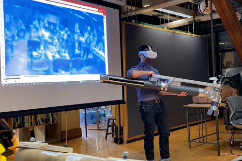 Spacious being demonstrated to MADE faculty and students